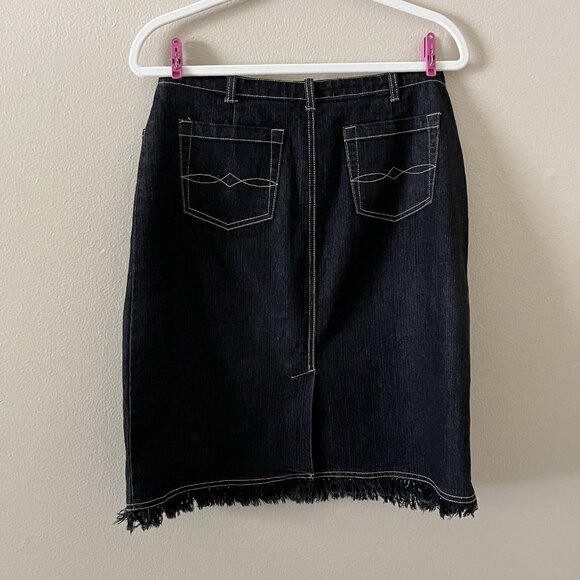 Cabi Jean Skirt Jacket Set Blazer Y2K Indie Sleeze 2000s Vtg Grunge Goth Retro 6 - Picture 10 of 10